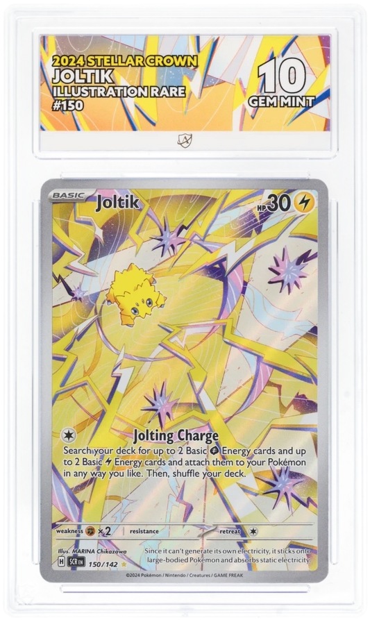 Pokémon Joltik Illustration Rare 150/142 – Stellar Crown – ACE 10 Graded Card