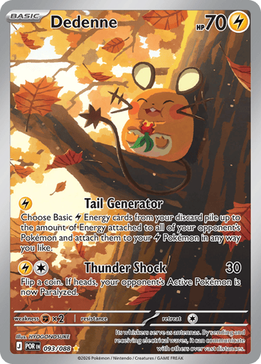 Dedenne – Illustration Rare – 093/088 – Perfect Order