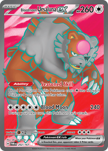 Bloodmoon Ursaluna ex – Ultra Rare – 202/167 – Twilight Masquerade