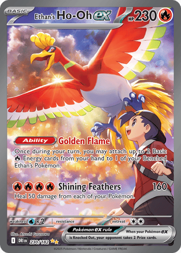 Ethan’s Ho-Oh ex – Special Illustration Rare – 230/182 – Destined Rivals