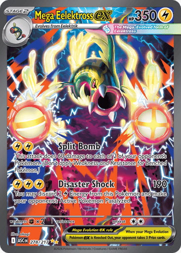 Mega Eelektross ex – Special Illustration Rare – 278/217 – Ascended Heroes