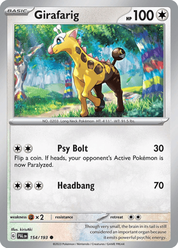 Girafarig – Common – 154/193 – Paldea Evolved