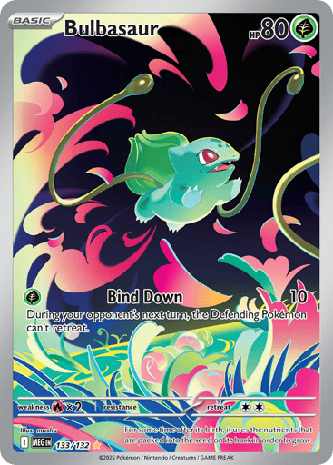 Bulbasaur – Illustration Rare – 133/132 – Mega Evolution