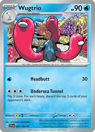 Wugtrio – Uncommon – 057/198 – Scarlet & Violet