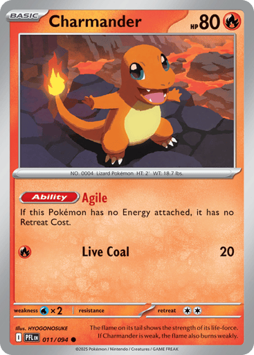 Charmander – Common Reverse Holo – 011/094 – Phantasmal Flames