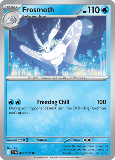 Frosmoth – Common Reverse Holo – 046/162 – Temporal Forces