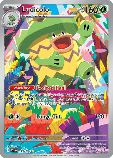 Ludicolo – Illustration Rare – 095/094 – Phantasmal Flames