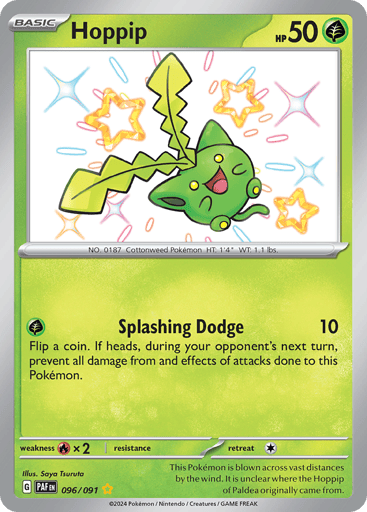 Hoppip – Shiny Rare – 096/091 – Paldean Fates