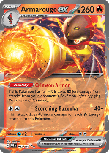 Armarouge ex – Double Rare – 027/182 – Paradox Rift