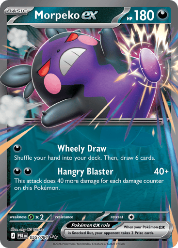 Morpeko ex – Double Rare – 055/084 – Pitch Black