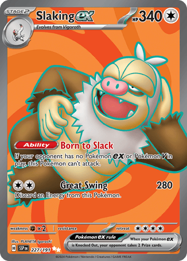 Slaking ex – Ultra Rare – 227/191 – Surging Sparks