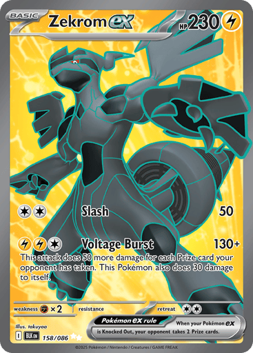 Zekrom ex – Ultra Rare – 158/086 – Black Bolt