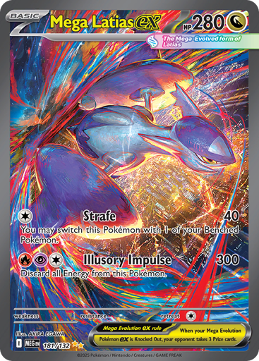 Mega Latias ex – Special Illustration Rare – 181/132 – Mega Evolution