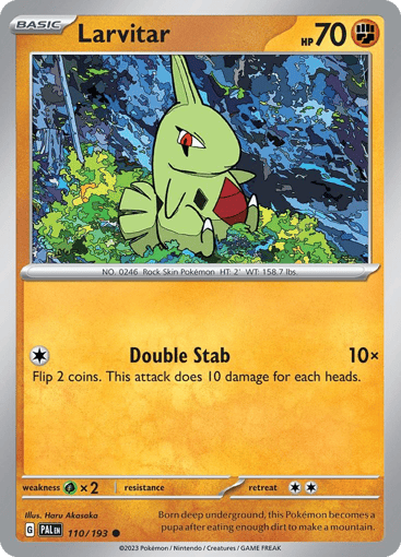 Larvitar – Common – 110/193 – Paldea Evolved
