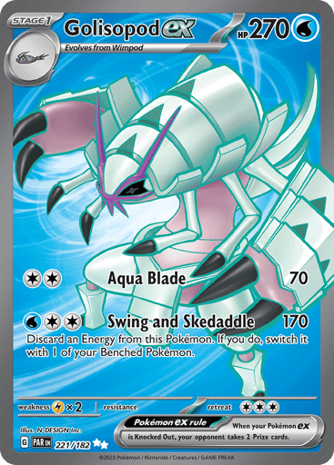 Golisopod ex – Ultra Rare – 221/182 – Paradox Rift