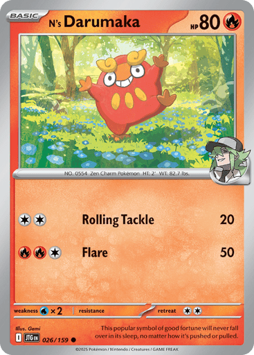 N’s Darumaka – Common – 026/159 – Journey Together