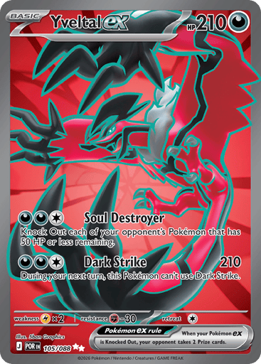 Yveltal ex – Ultra Rare – 105/088 – Perfect Order