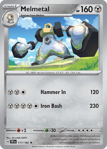 Melmetal – Rare Holo – 117/162 – Temporal Forces