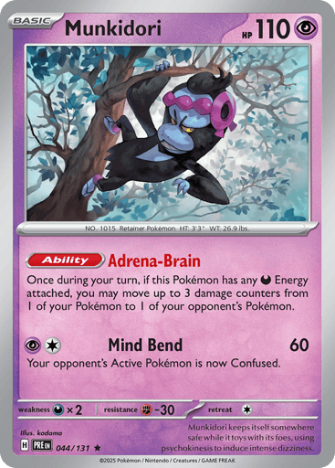 Munkidori – Rare Holo – 044/131 – Prismatic Evolutions