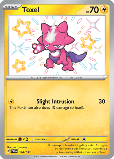 Toxel – Shiny Rare – 140/091 – Paldean Fates