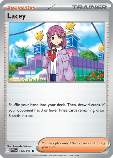 Lacey – Uncommon Reverse Holo – 114/131 – Prismatic Evolutions