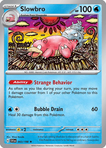 Slowbro – Rare Holo – 043/198 – Scarlet & Violet