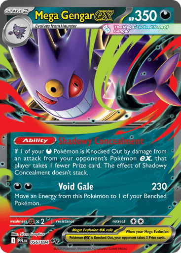 Mega Gengar ex – Double Rare – 056/094 – Phantasmal Flames