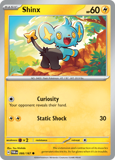 Shinx – Common Reverse Holo – 066/167 – Twilight Masquerade
