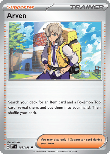 Arven – Uncommon Reverse Holo – 166/198 – Scarlet & Violet