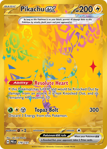Pikachu ex – Hyper Rare – 179/131 – Prismatic Evolutions