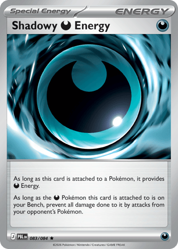 Shadowy Darkness Energy – Rare Reverse Holo – 083/084 – Pitch Black