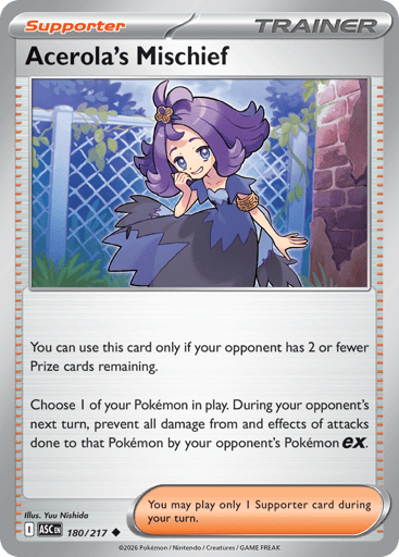 Acerola’s Mischief – Uncommon Reverse Holo – 180/217 – Ascended Heroes