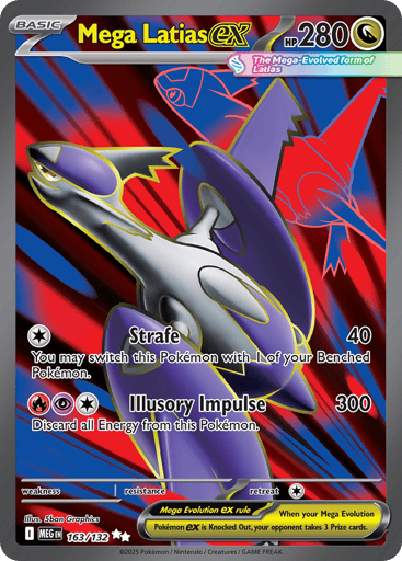 Mega Latias ex – Ultra Rare – 163/132 – Mega Evolution