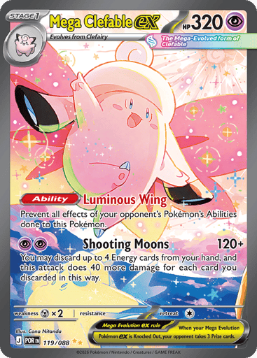 Mega Clefable ex – Special Illustration Rare – 119/088 – Perfect Order