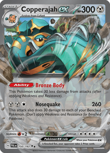 Copperajah ex – Double Rare – 150/193 – Paldea Evolved