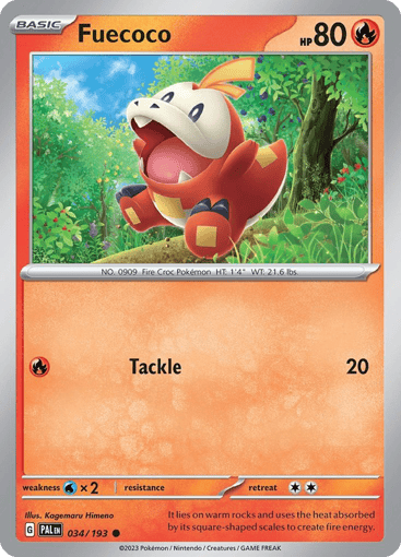 Fuecoco – Common – 034/193 – Paldea Evolved