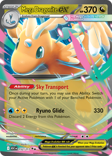 Mega Dragonite ex – Double Rare – 152/217 – Ascended Heroes