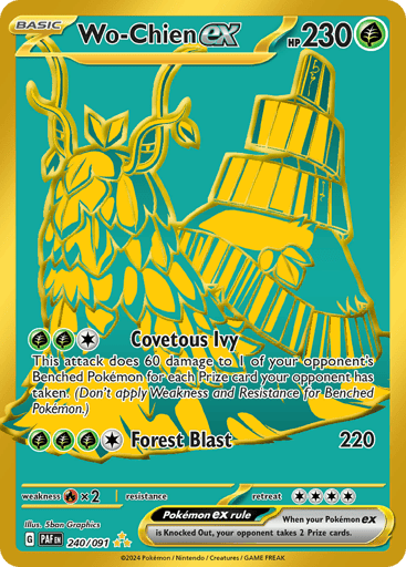 Wo-Chien ex – Hyper Rare – 240/091 – Paldean Fates