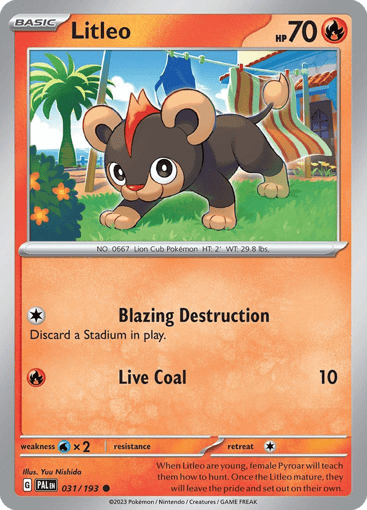 Litleo – Common – 031/193 – Paldea Evolved