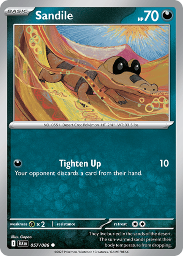 Sandile – Common Reverse Holo – 057/086 – Black Bolt