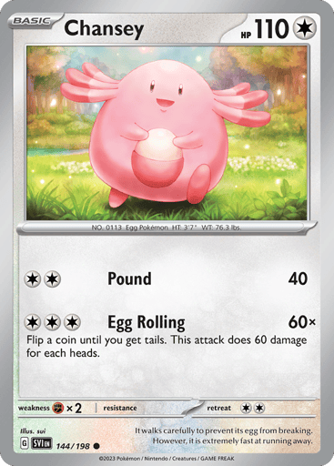 Chansey – Common – 144/198 – Scarlet & Violet