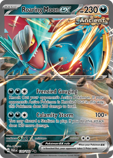Roaring Moon ex – Double Rare – 124/182 – Paradox Rift