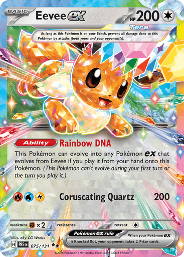 Eevee ex – Double Rare – 075/131 – Prismatic Evolutions