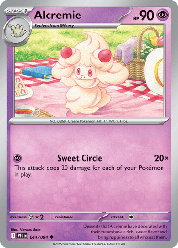 Alcremie – Uncommon Reverse Holo – 044/094 – Phantasmal Flames