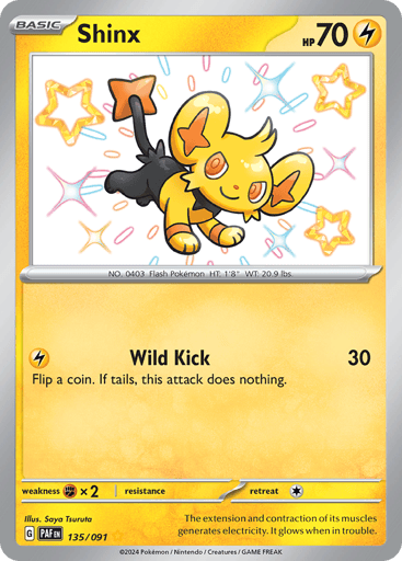 Shinx – Shiny Rare – 135/091 – Paldean Fates