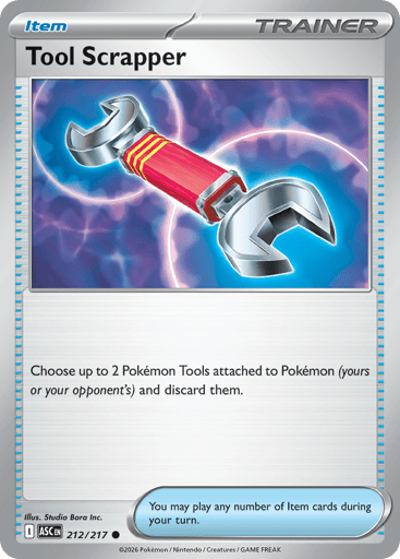 Tool Scrapper – Common Reverse Holo – 212/217 – Ascended Heroes