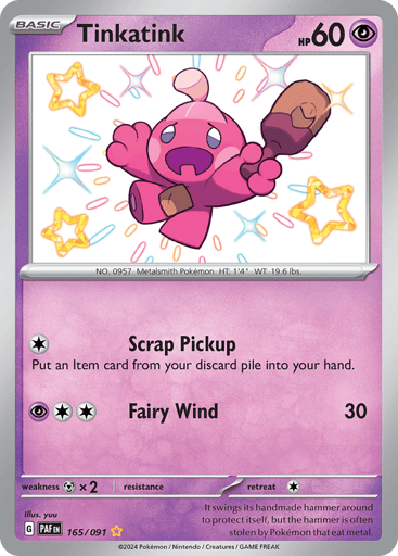 Tinkatink – Shiny Rare – 165/091 – Paldean Fates