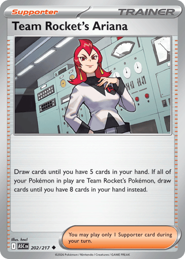 Team Rocket’s Ariana – Uncommon – 202/217 – Ascended Heroes
