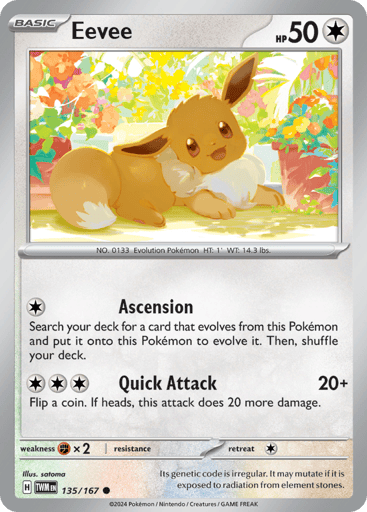 Eevee – Common – 135/167 – Twilight Masquerade