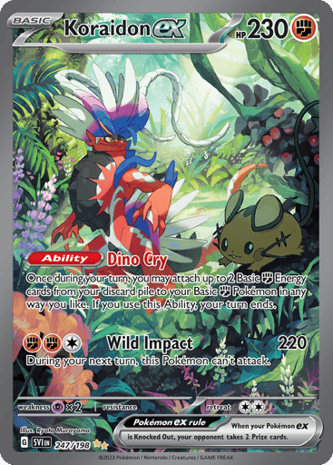 Koraidon ex – Special Illustration Rare – 247/198 – Scarlet & Violet